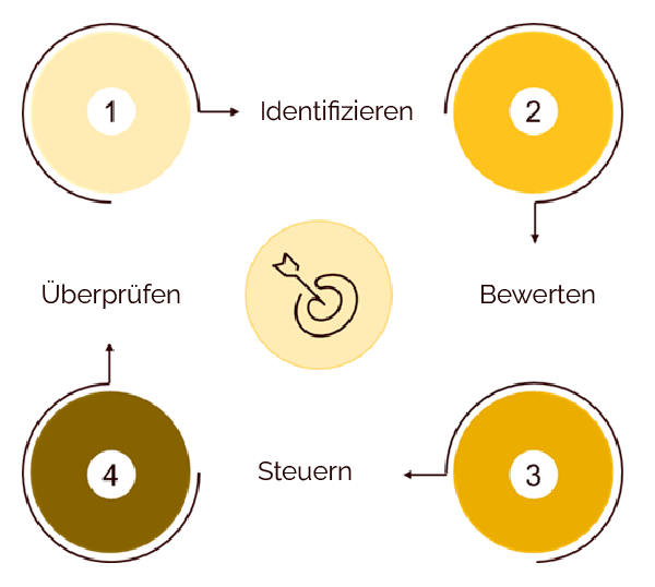 Abb. 1 Die 4 Schritte des Risikomanagements