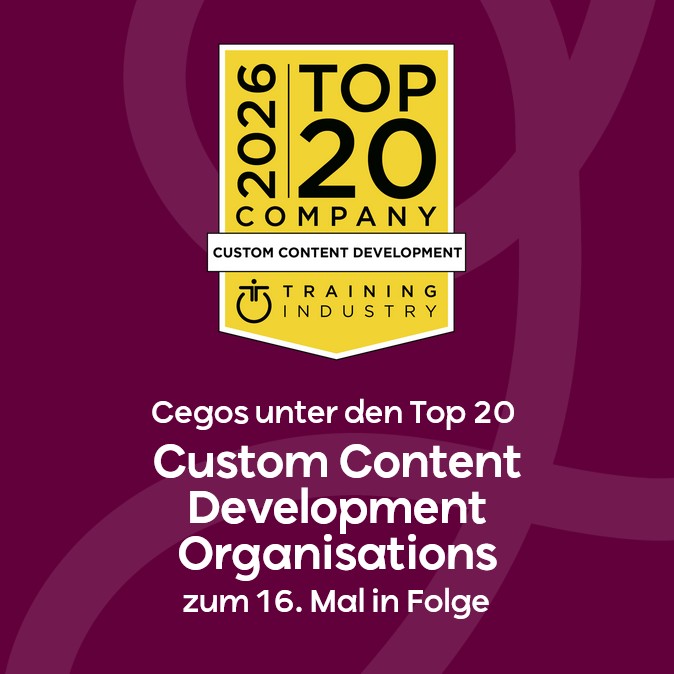 Cegos erneut unter den Top 20 von Training Industry im Bereich Custom Content Development