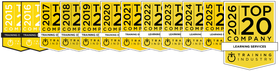 Cegos erhält bereits zum 12x in Folge die Auszeichnung Top 20 Learning Sevices von Training Industry