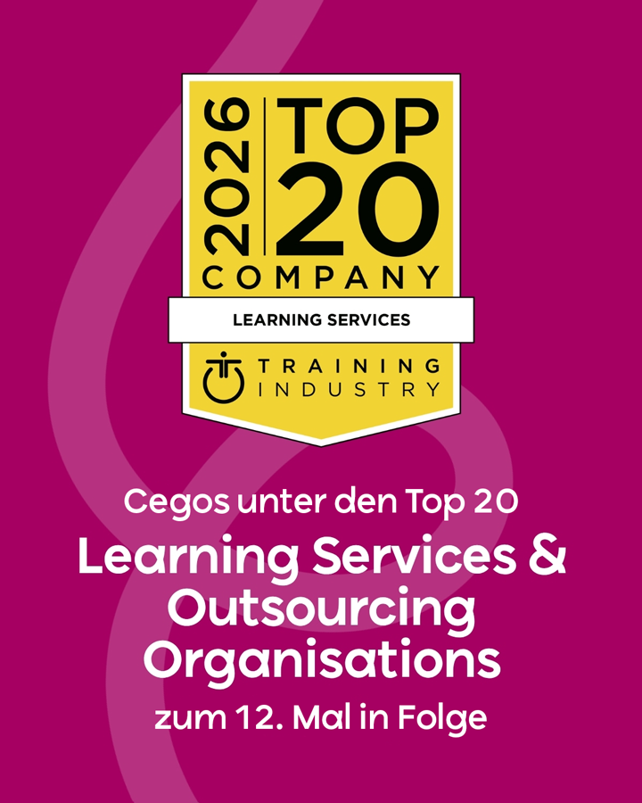 Cegos unter den Top 20 Learning Services & Outsourcing Organisations zum 12. Mal in Folge
